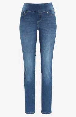 Elastisk jegging med høj elastisk talje Elin