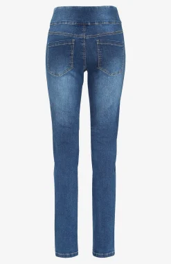 Elastisk jegging med høj elastisk talje Elin
