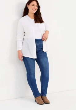 Elastisk jegging med høj elastisk talje Elin