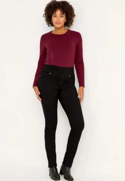 Elastisk jegging med høj elastisk talje Elin