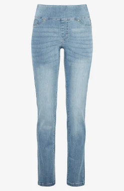 Elastisk jegging med høj elastisk talje Elin