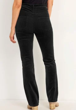 Elastiske fløjlsbukser