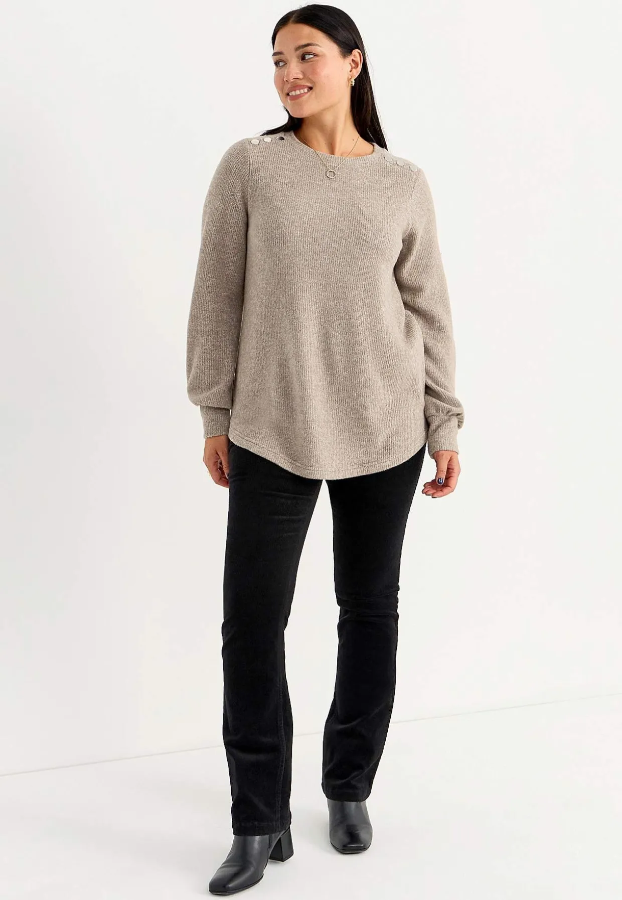 Elastiske fløjlsbukser