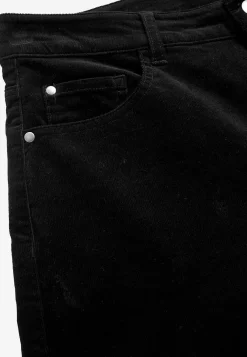 Elastiske fløjlsbukser med brede ben | Cellbes