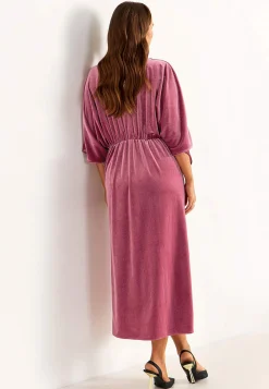 Elegant kaftankjole i velour