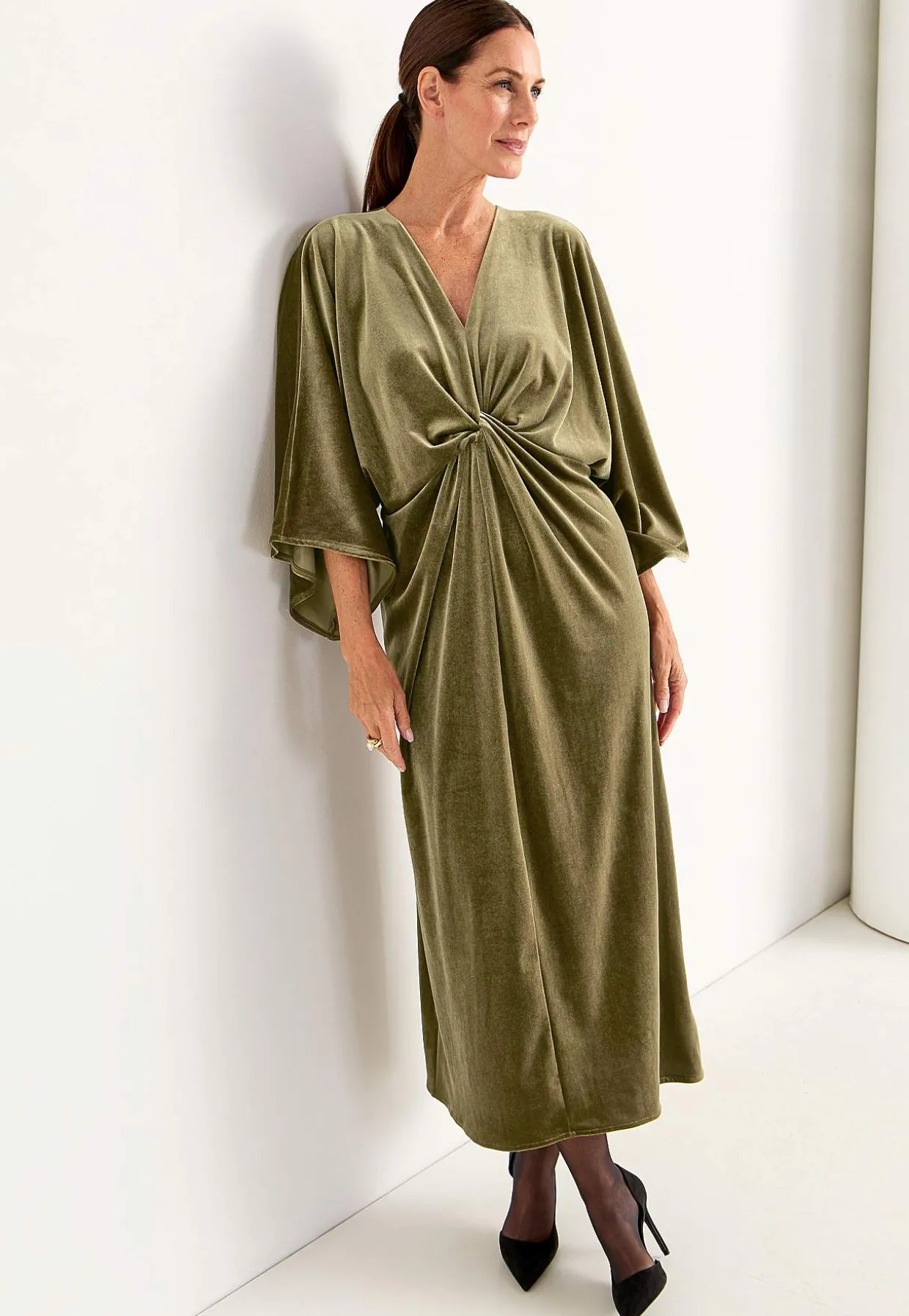 Elegant kaftankjole i velour | Cellbes