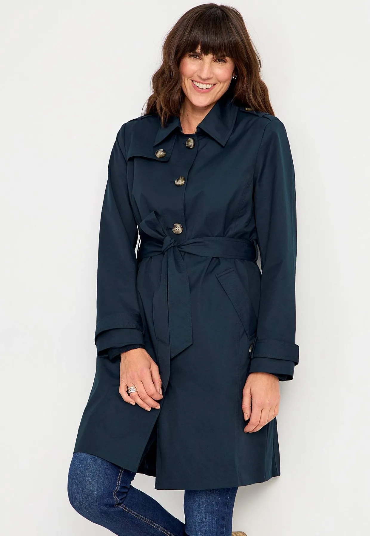 Enkeltradet trenchcoat