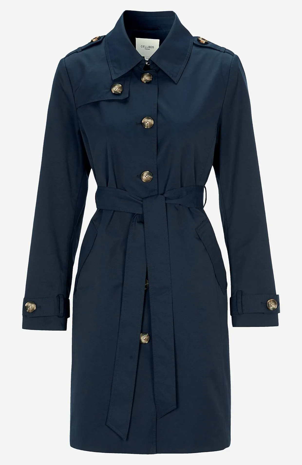 Enkeltradet trenchcoat