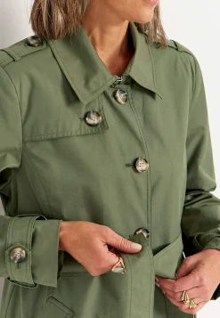 Enkeltradet trenchcoat