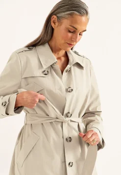 Enkeltradet trenchcoat