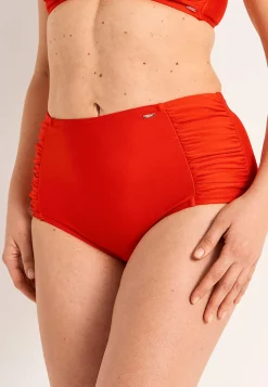 Ensfarvet bikiniunderdel med høj talje | Cellbes