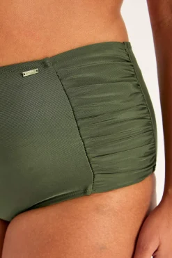 Ensfarvet bikiniunderdel med høj talje Honolulu | Cellbes