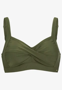 Ensfarvet, bøjleløs bikini-bh Nerja | Cellbes