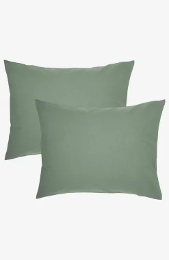 Ensfarvet pudebetræk 50x60 cm 50x60 cm 2-pack