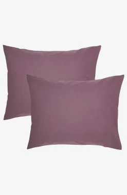 Ensfarvet pudebetræk 50x60 cm 50x60 cm 2-pack
