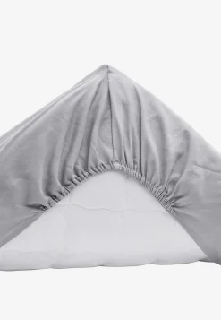 Faconsyet lagen i satin Økologisk bomuld