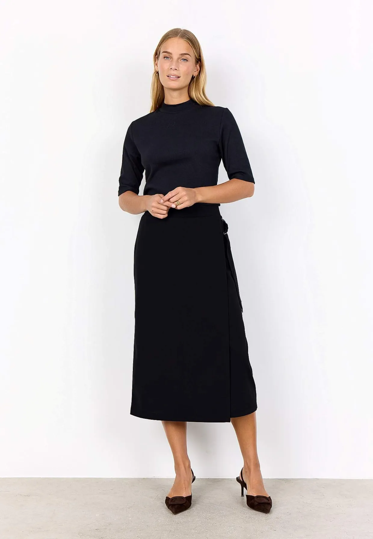 Fast slå-om nederdel