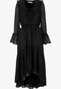 Festkjole i vævet chiffon