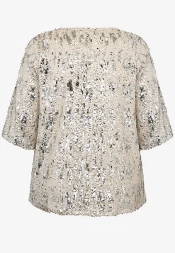 Festlig jerseytop med pailleter | Cellbes