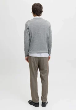 Fintstrikket trøje i merinould