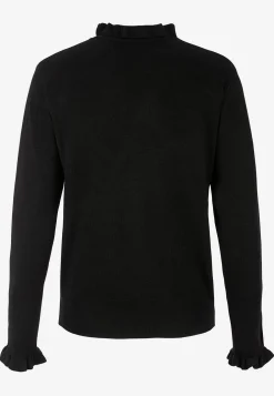 Fintstrikket trøje med knapper | Cellbes