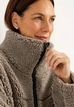 Fleecejakke med høj krave | Cellbes