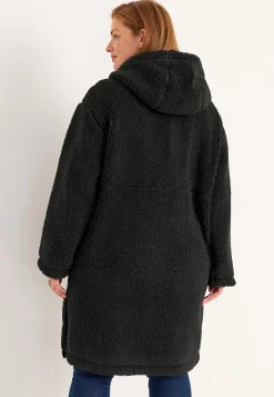 Fleecejakke med hætte