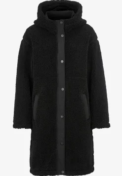 Fleecejakke med hætte