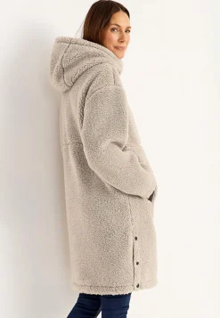 Fleecejakke med hætte