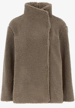 Fleecejakke med opretstående krave