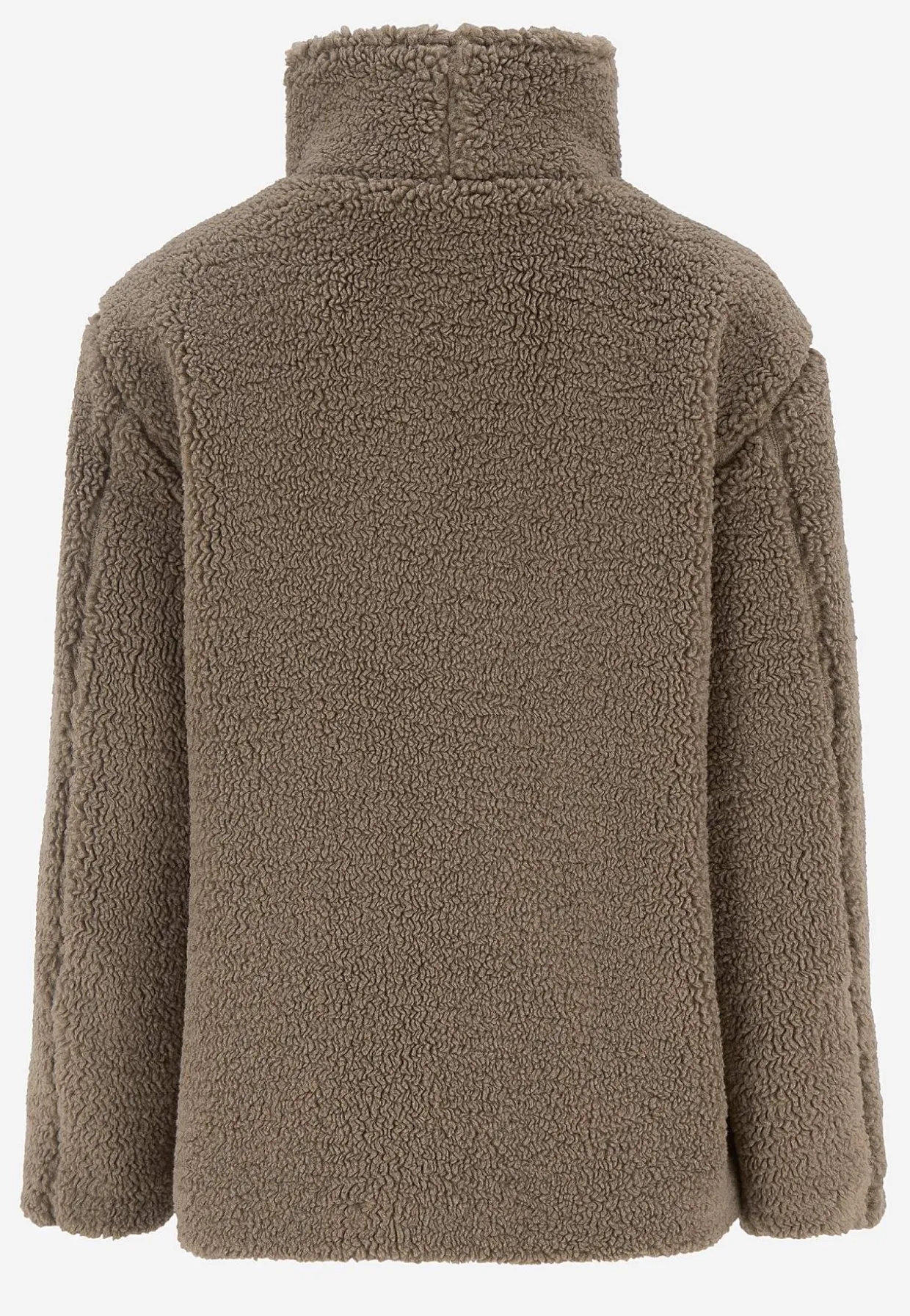 Fleecejakke med opretstående krave