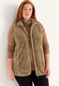 Fleecevest med lommer