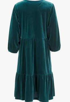 Fløjlskjole med volanter | Cellbes