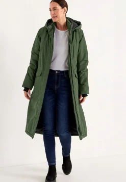 Funktionel, varmt foret, lang parka