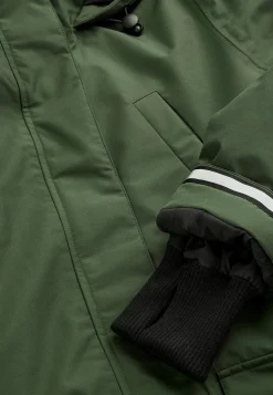 Funktionel, varmt foret, lang parka