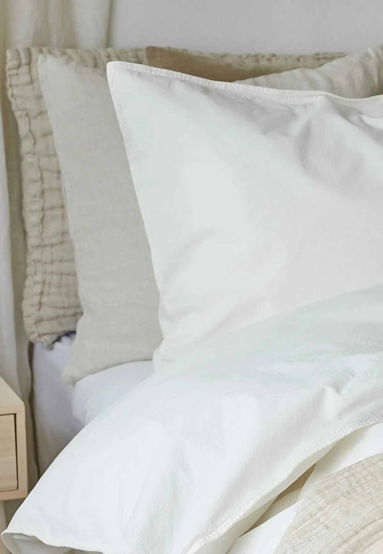 Garnfarvet sengesæt