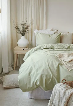 Garnfarvet sengesæt