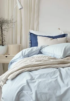 Garnfarvet sengesæt 150x210 cm