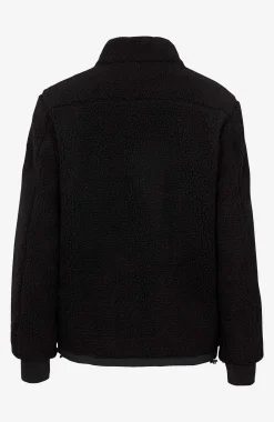 Helforet jakke i teddymateriale