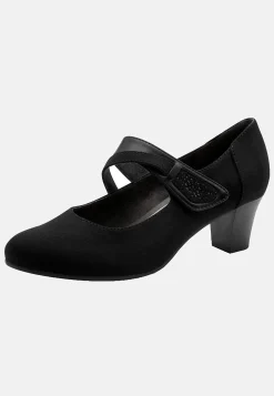 Højhælet sko med remme