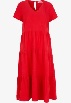 Hørkjole med volanter