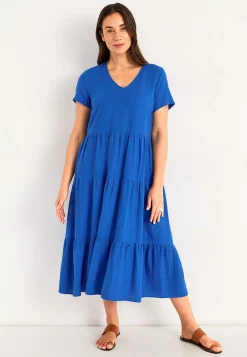 Hørkjole med volanter | Cellbes