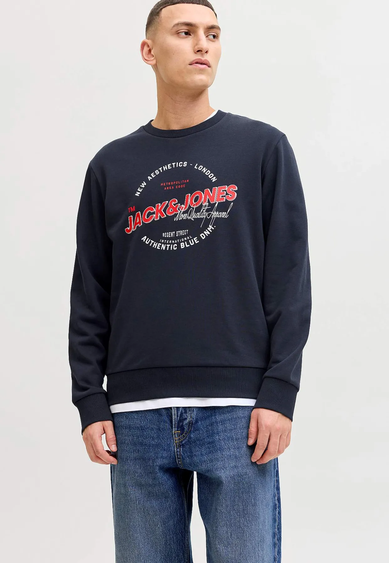 Hættetrøje med tryk