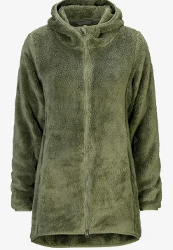 Hyggelig fleecejakke med hætte