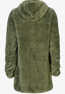 Hyggelig fleecejakke med hætte