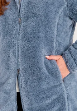 Hyggelig fleecejakke med hætte | Cellbes