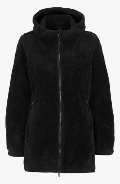 Hyggelig fleecejakke med hætte