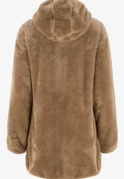 Hyggelig fleecejakke med hætte