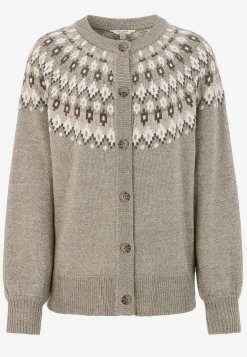 Jacquardmønstret cardigan