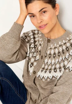 Jacquardmønstret cardigan